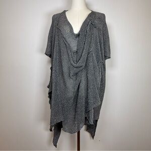 B & K Moda Boutique Open Weave Asymmetrical Pullover Sweater Top 
O/S Fits Most